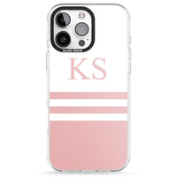 Personalised Pink Stripes & Initials