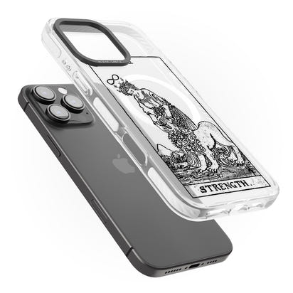 Personalisierte Stärke-Tarotkarte (Transparent)