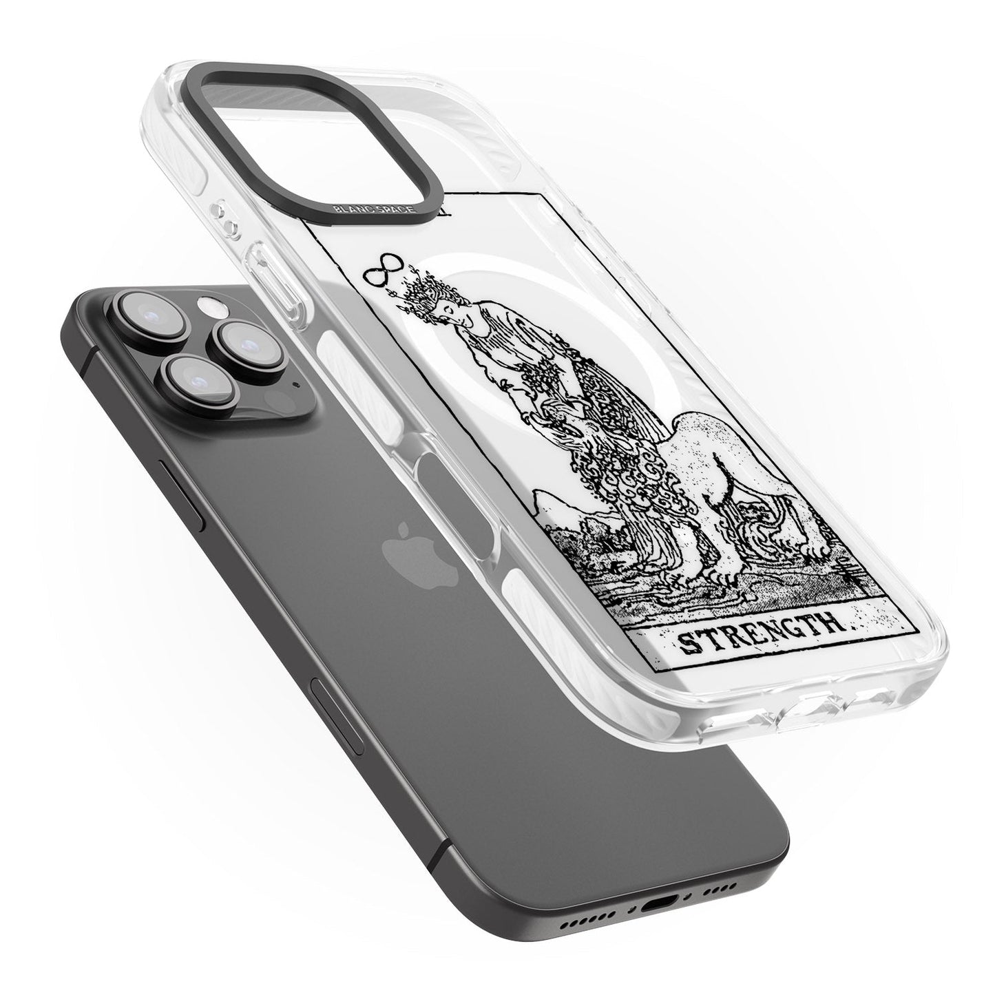 Personalisierte Stärke-Tarotkarte (Transparent)