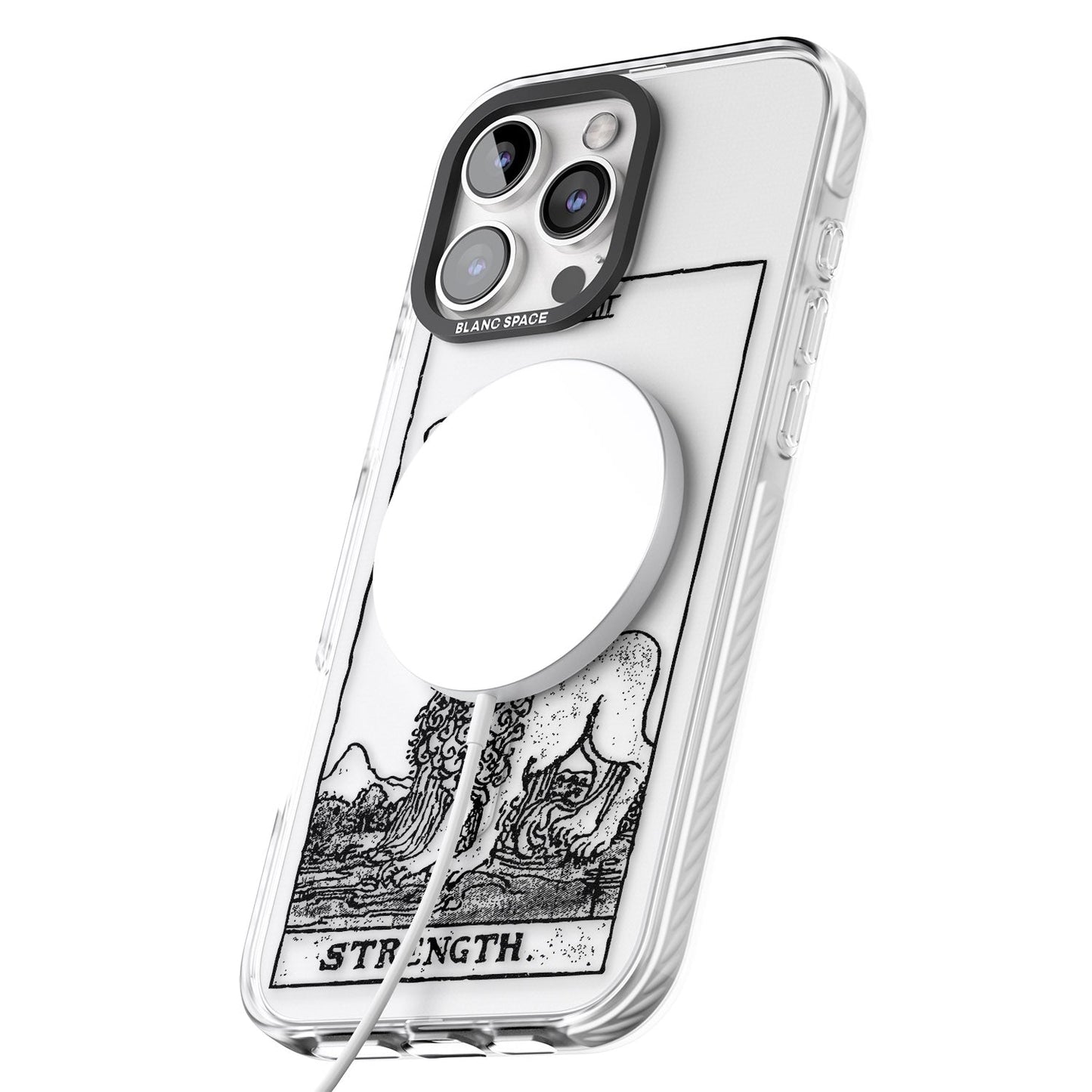 Personalisierte Stärke-Tarotkarte (Transparent)