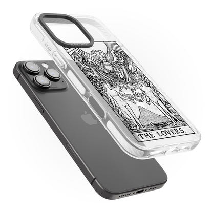 Personalisierte Tarotkarte „Die Liebenden“ (Transparent)