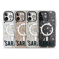 Personalised Terrazzo Blue, Pink, Brown