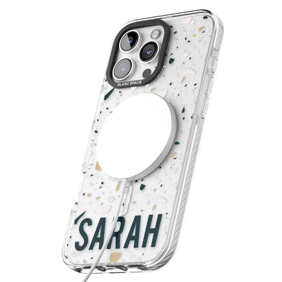 Personalised Terrazzo Blue, Pink, Brown