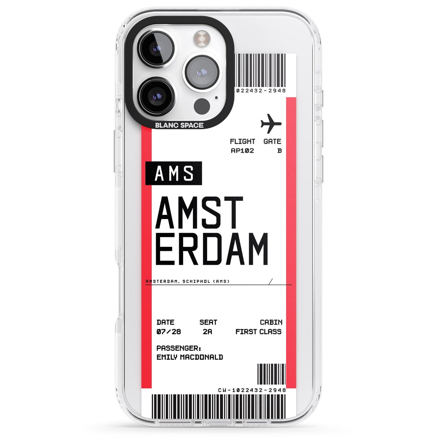 Personalised Amsterdam Boarding Pass