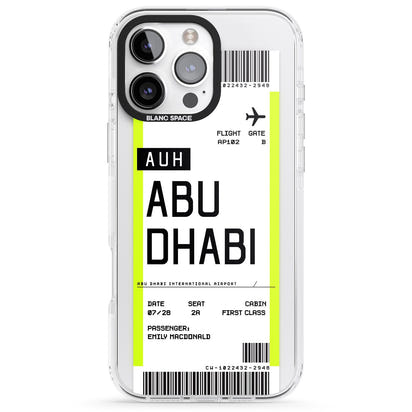 Personalised Abu Dhabi Boarding Pass