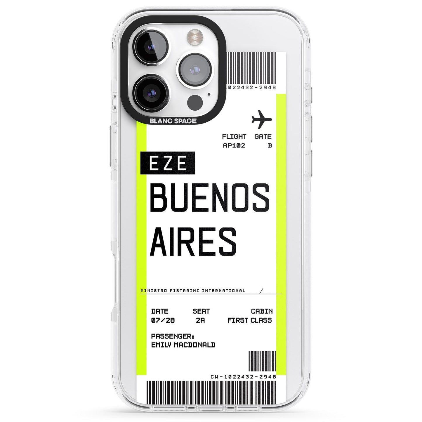 Personalised Buenos Aires Boarding Pass