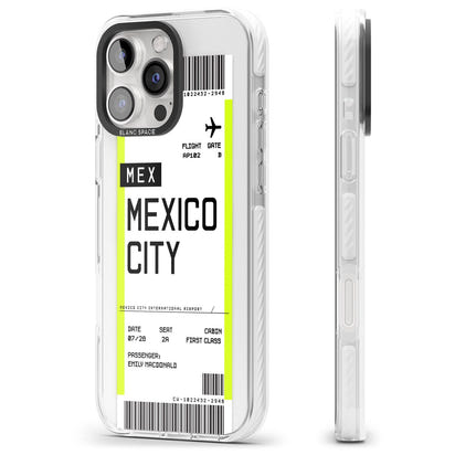 Carte d'embarquement personnalisée pour Mexico