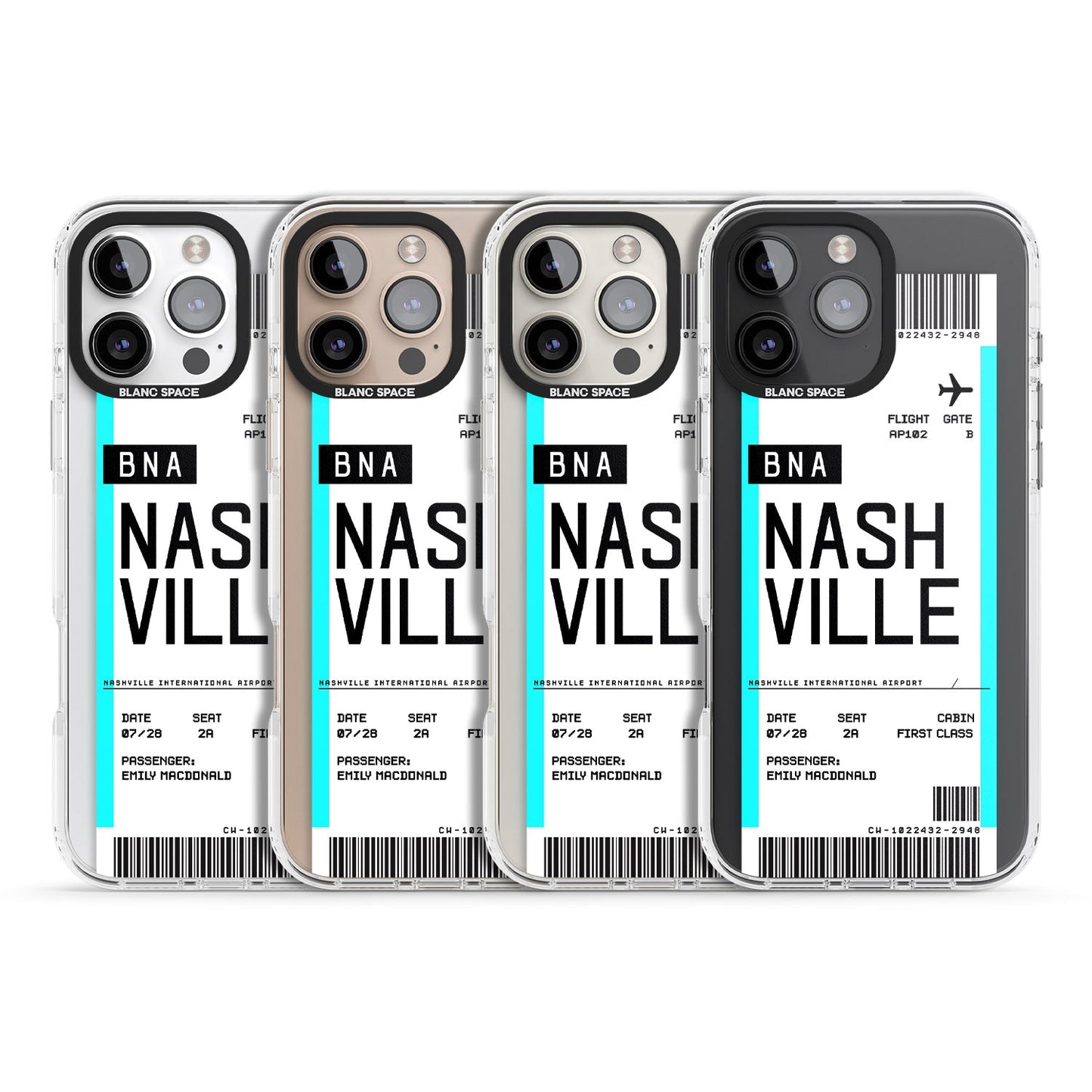 Carte d'embarquement personnalisée pour Nashville