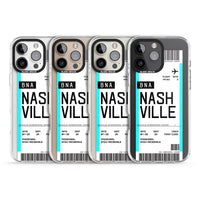 Carte d'embarquement personnalisée pour Nashville