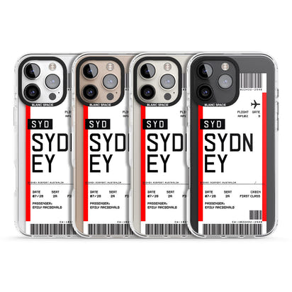 Personalised Sydney Boarding Pass