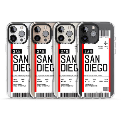 Personalised San Diego Boarding Pass
