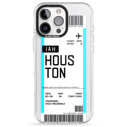 Personalised Houston Boarding Pass