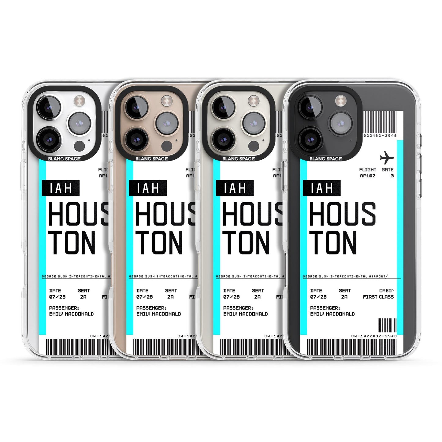 Personalised Houston Boarding Pass