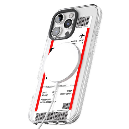 Carte d'embarquement personnalisée pour Détroit