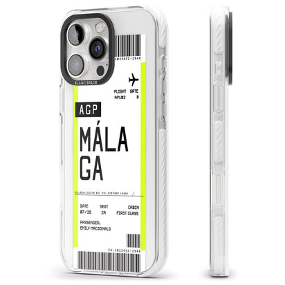 Personalised Málaga Boarding Pass