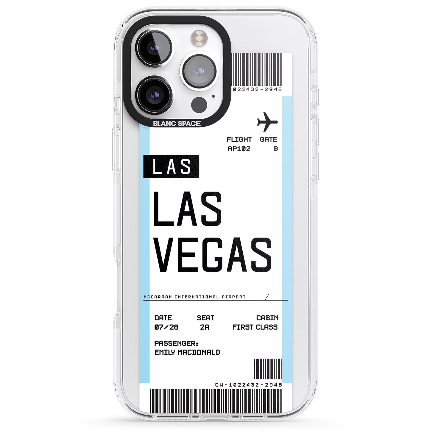 Personalised Las Vegas Boarding Pass