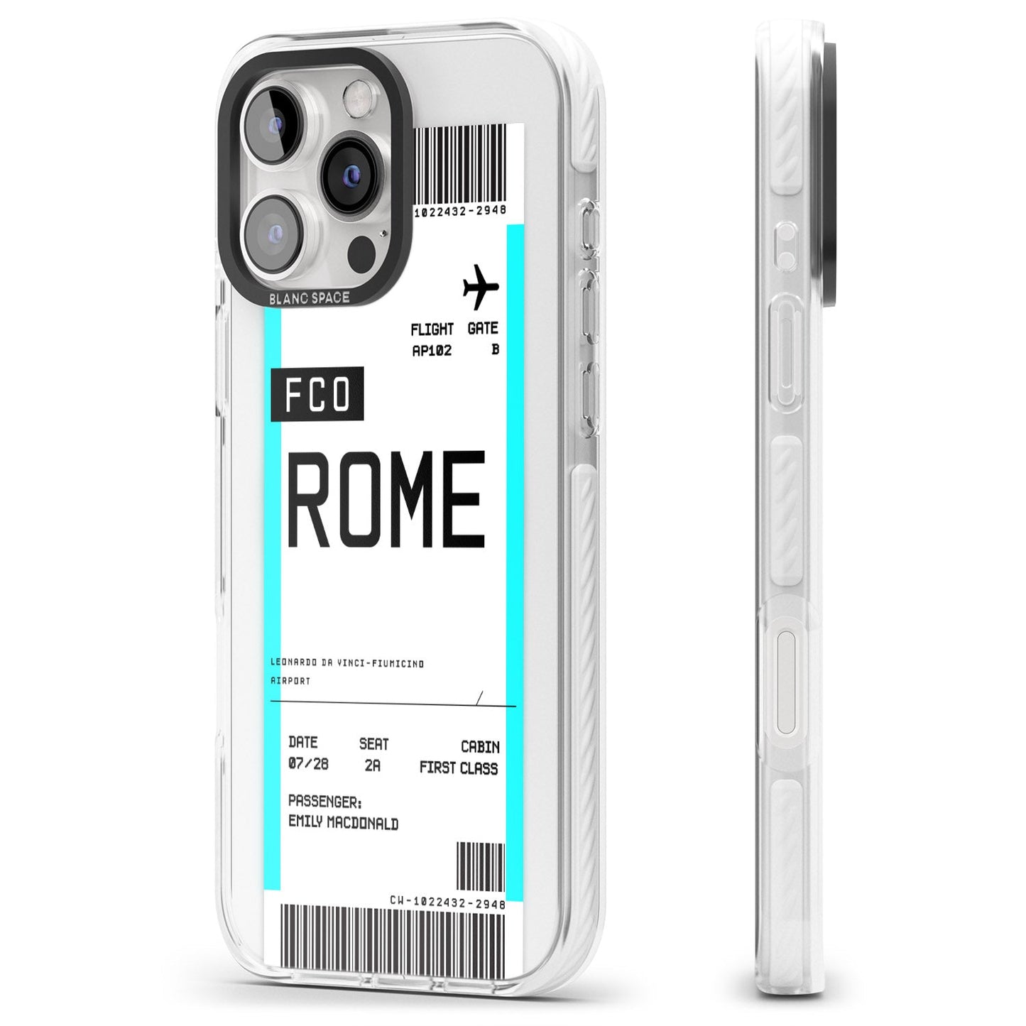 Personalised Rome Boarding Pass