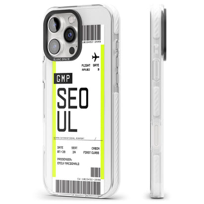 Personalised Seoul Boarding Pass