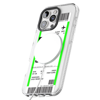 Carte d'embarquement personnalisée pour Pékin