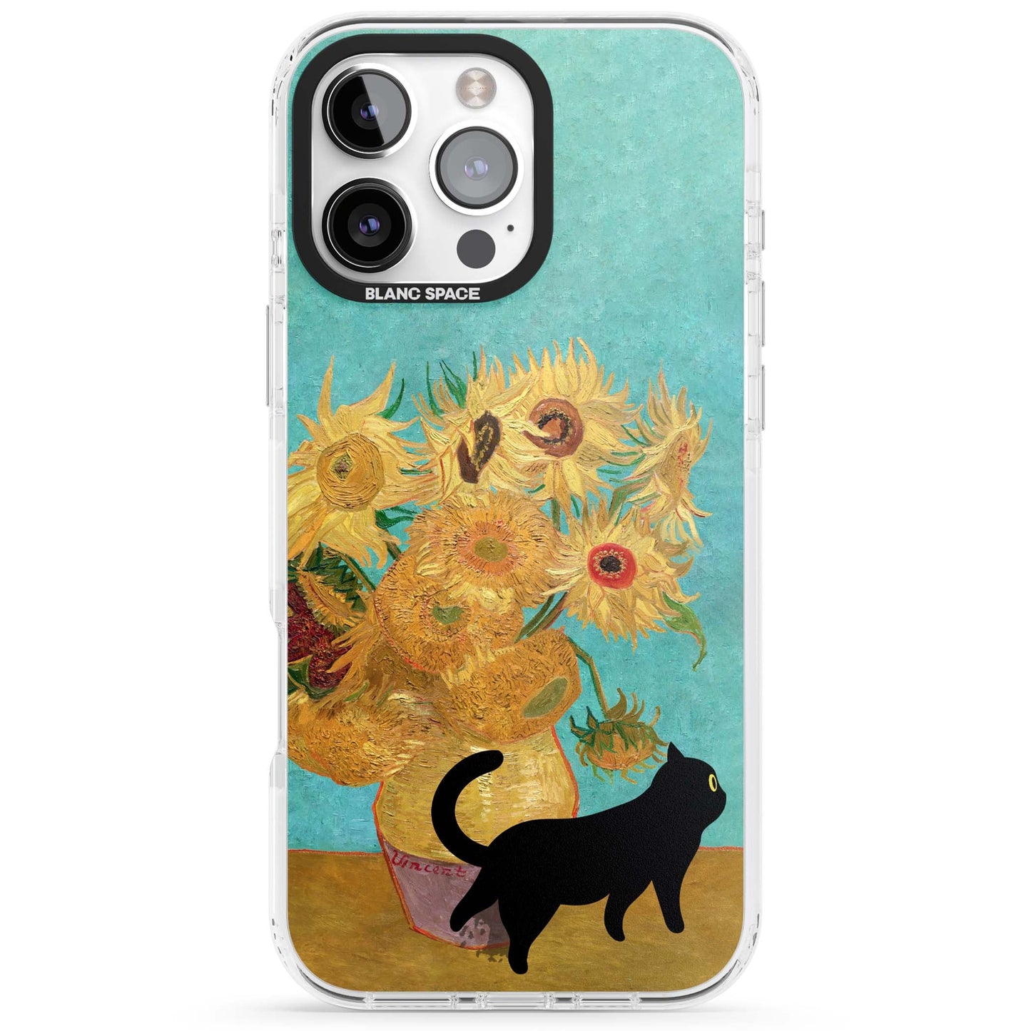 Cat with Van Gogh's Sunflowers