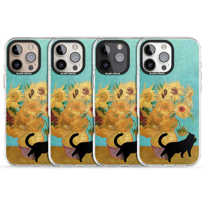 Cat with Van Gogh's Sunflowers
