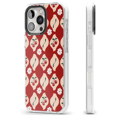 Vintage Cherry Diamond Pattern