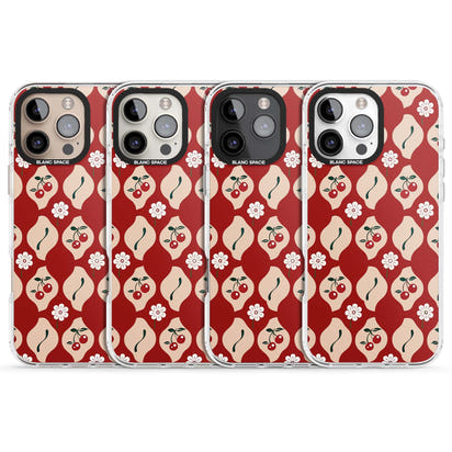 Vintage Cherry Diamond Pattern