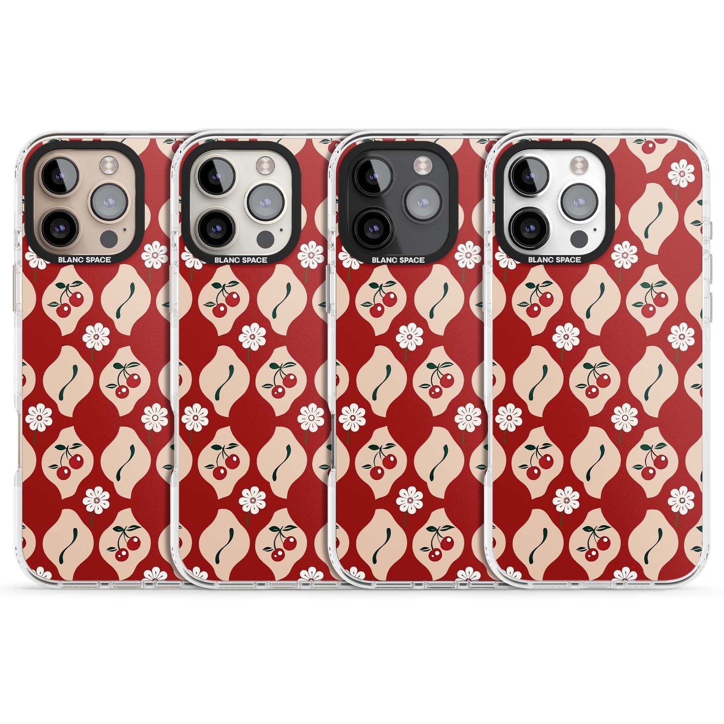 Vintage Cherry Diamond Pattern