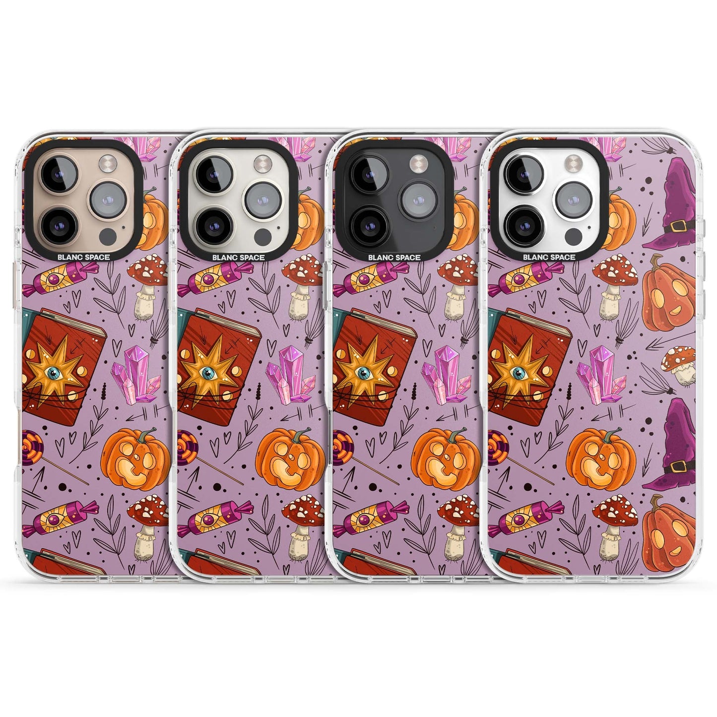 Witchy Cartoon Halloween Pattern
