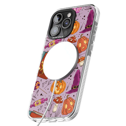 Witchy Cartoon Halloween Pattern