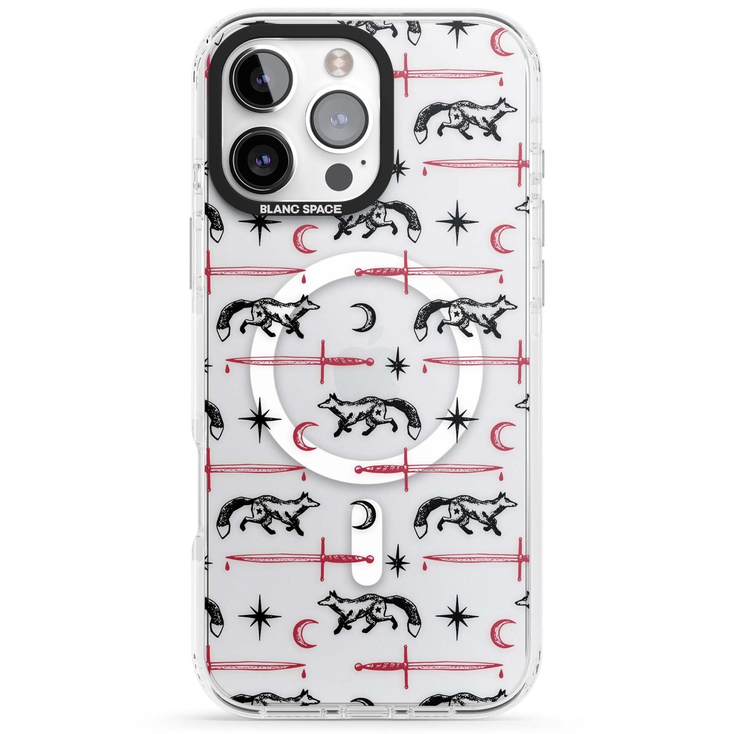 Motif renard et lame