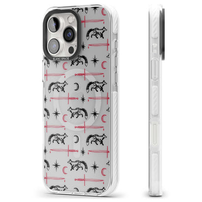 Motif renard et lame