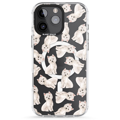 Motif de chien Westie