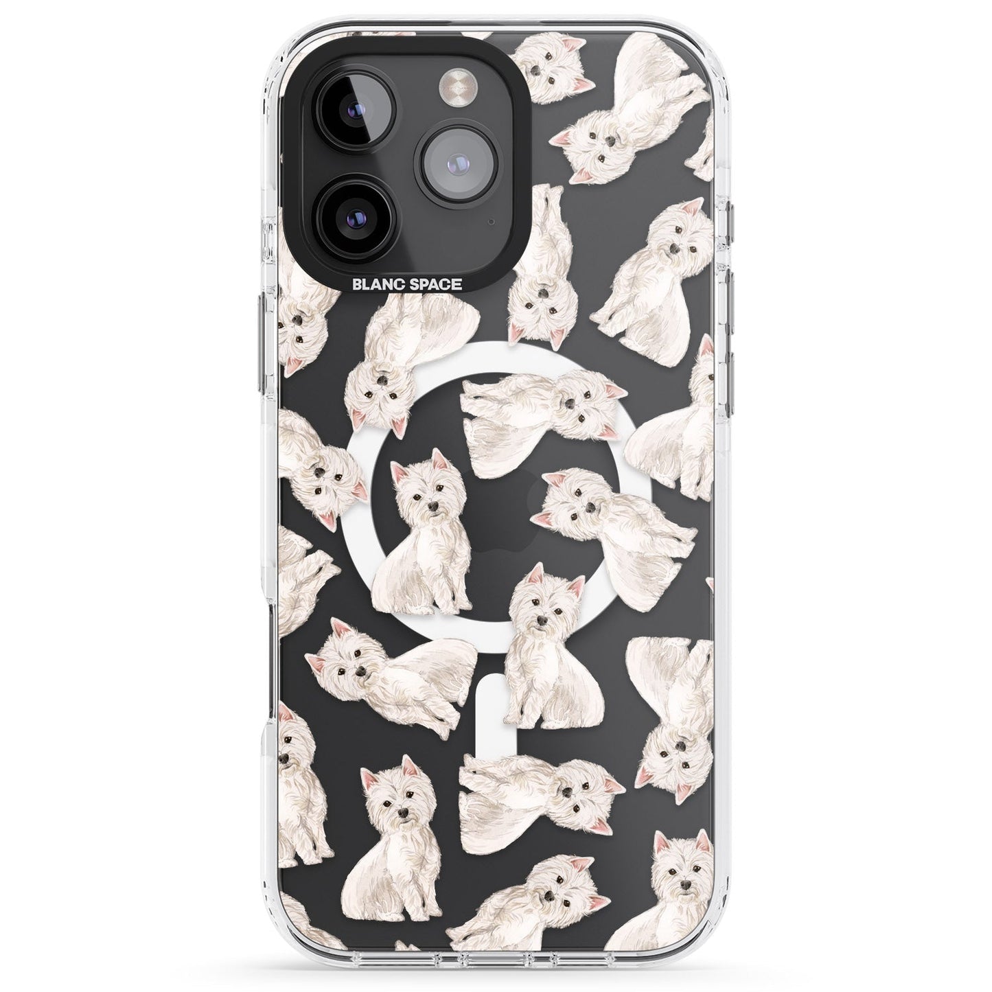 Motif de chien Westie