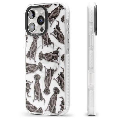 Black Labrador Watercolor Pattern