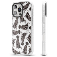 Black Labrador Watercolor Pattern