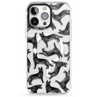 German Shepherd Pattern Black