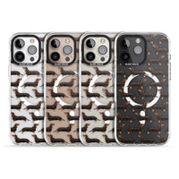 Dachshund Pattern Black Tan