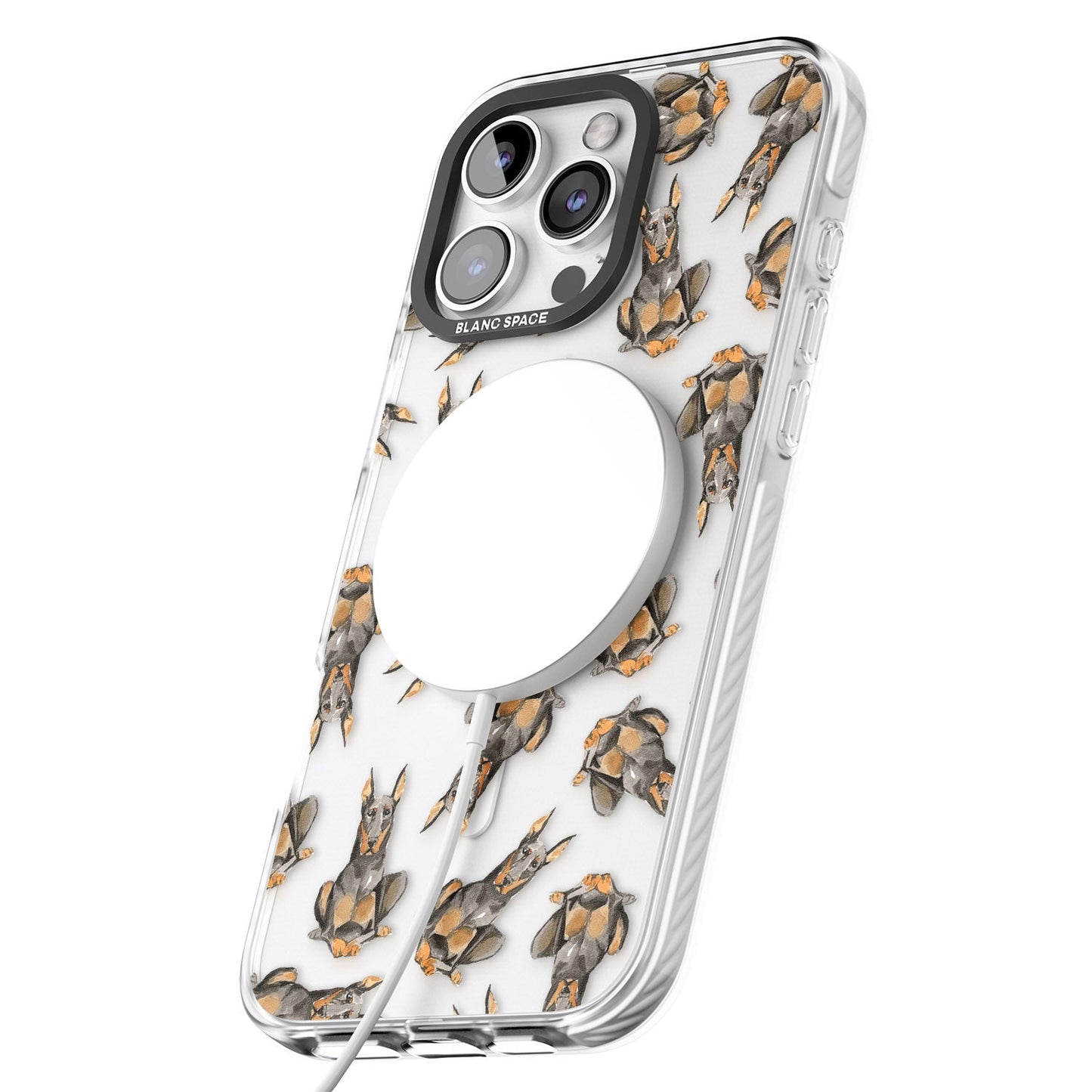 Doberman Watercolor Dog