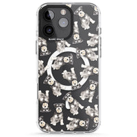 Aquarellzeichnung eines Zwergschnauzers