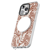 Fleurs sauvages et fougères sur terre cuite