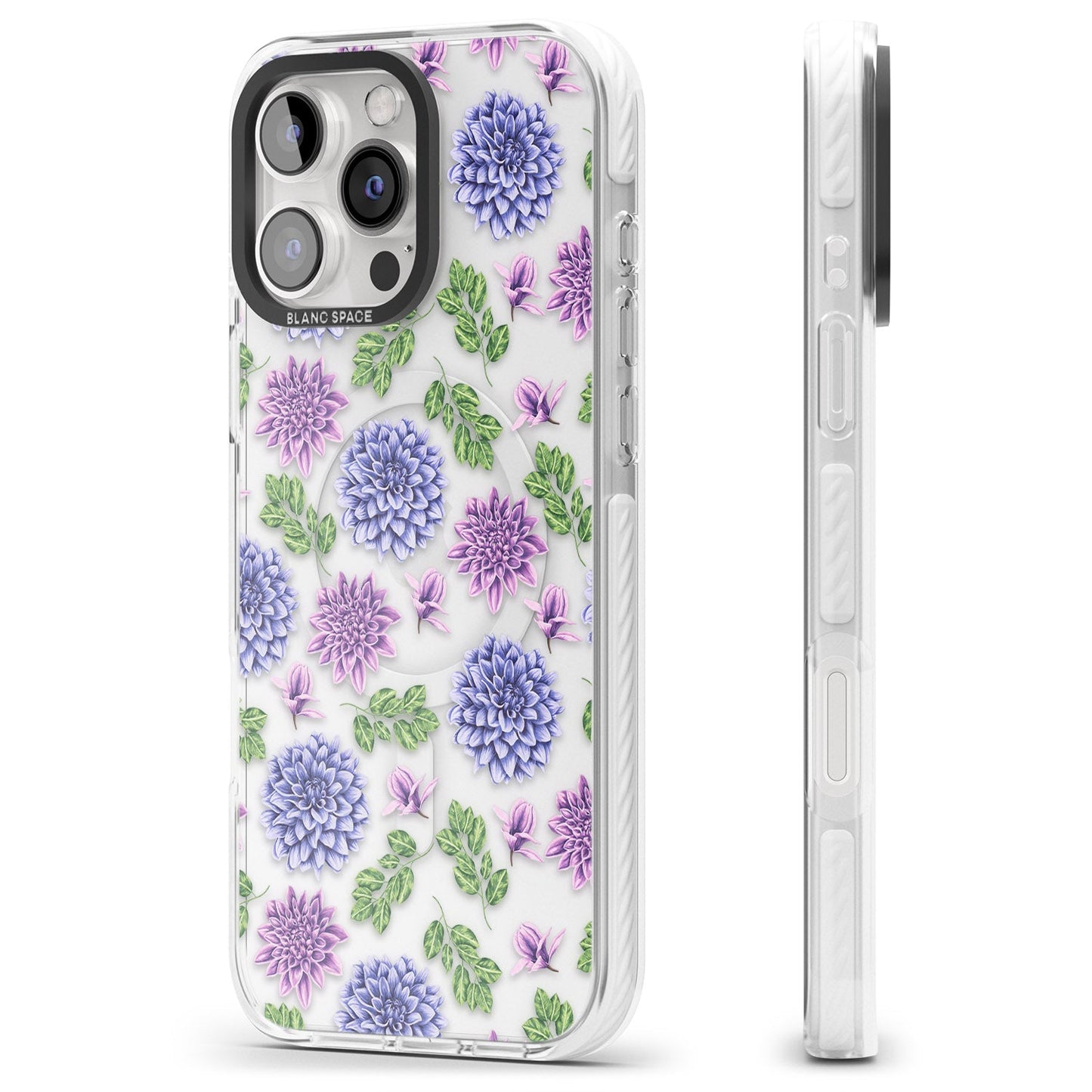 Purple Dahlias Floral