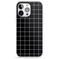 Minimalist Grid Pattern Black