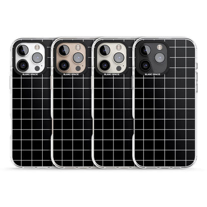 Minimalist Grid Pattern Black
