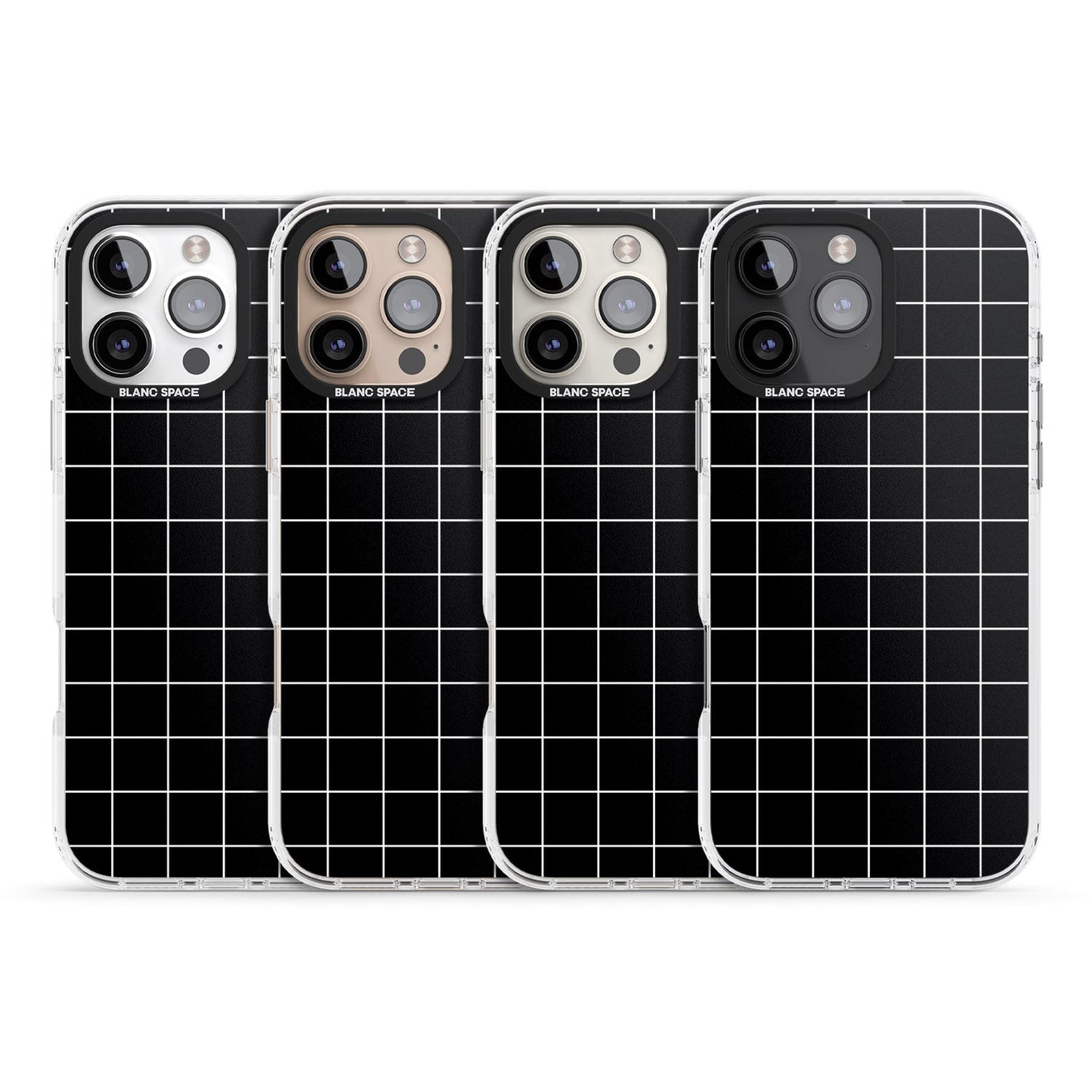 Minimalist Grid Pattern Black