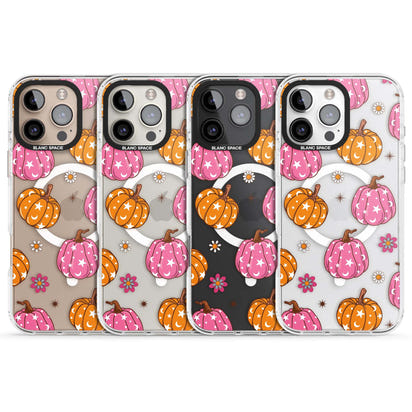 Motif de citrouilles Fleurs et Étoiles