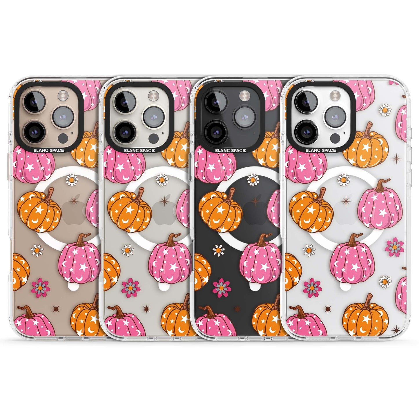 Motif de citrouilles Fleurs et Étoiles