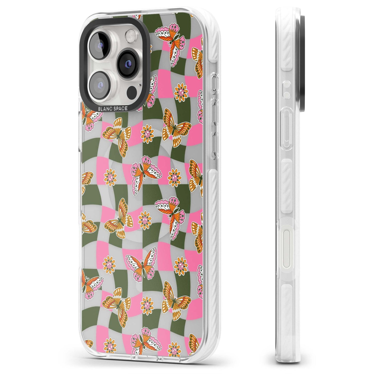 Wavy Butterfly Checked Pattern