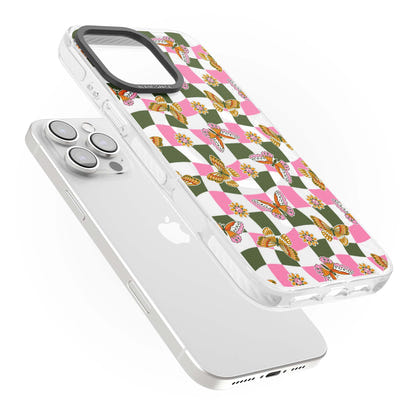 Wavy Butterfly Checked Pattern