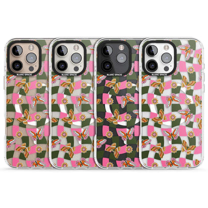 Wavy Butterfly Checked Pattern